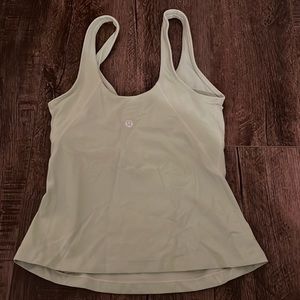 sage lululemon long align tank